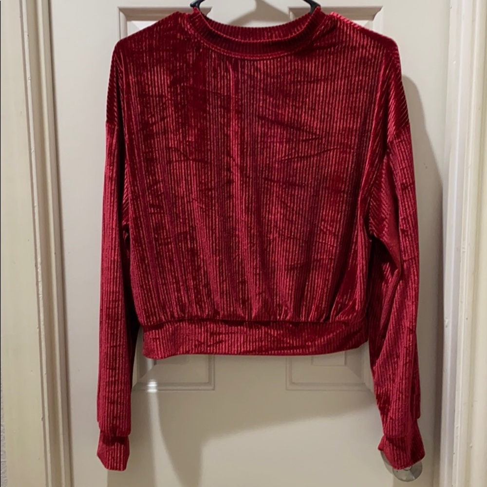 Long sleeve velvet Shirt